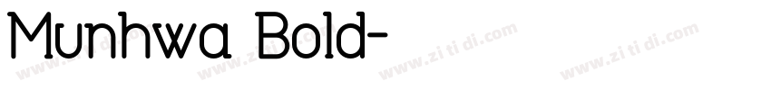 Munhwa Bold字体转换